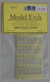 Brass Etch Sunters Steps x 24 in pkt as new